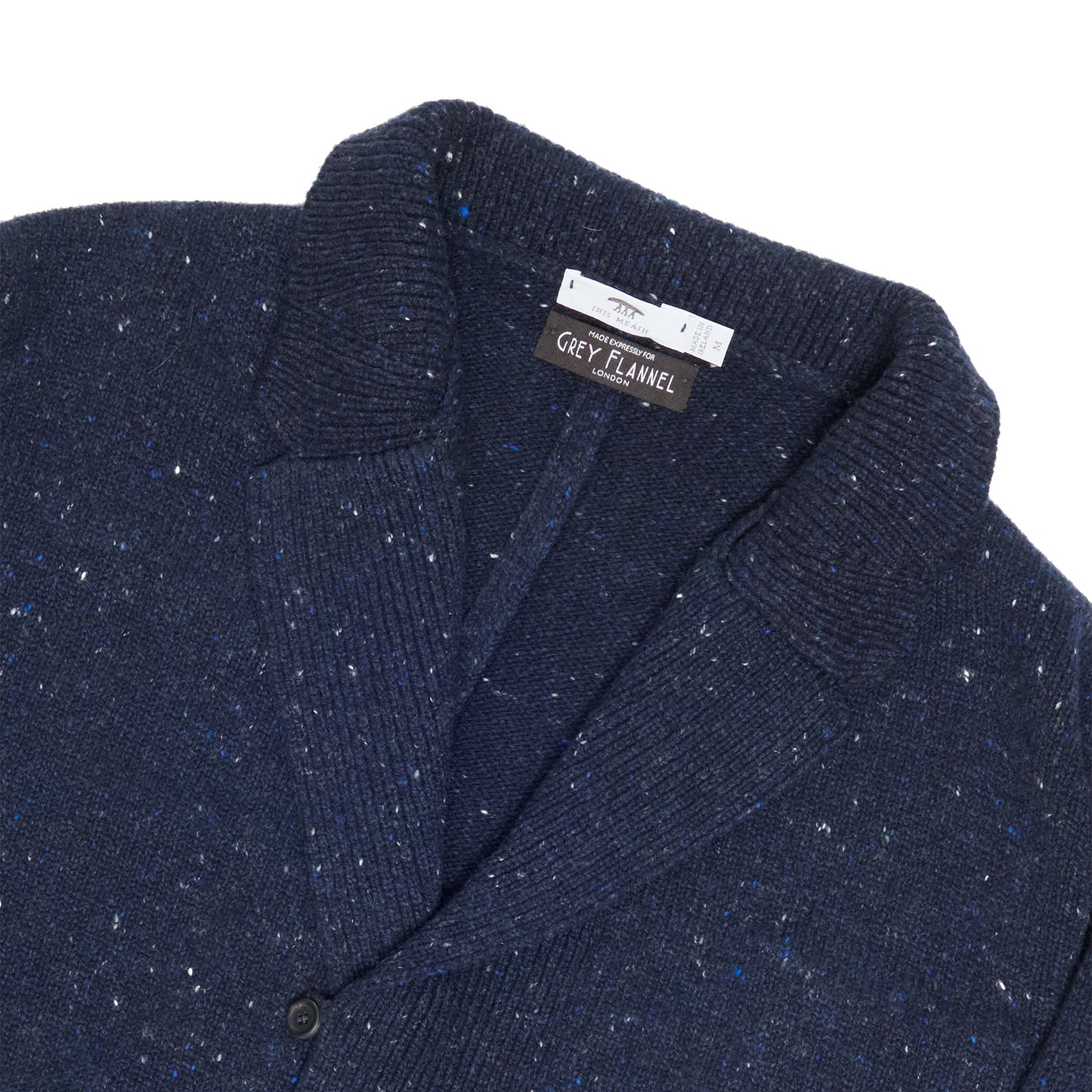 Navy Fleck Relaxed Jacket