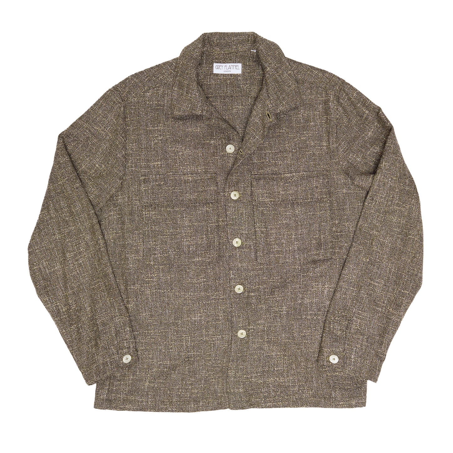 Brown Fleck Overshirt