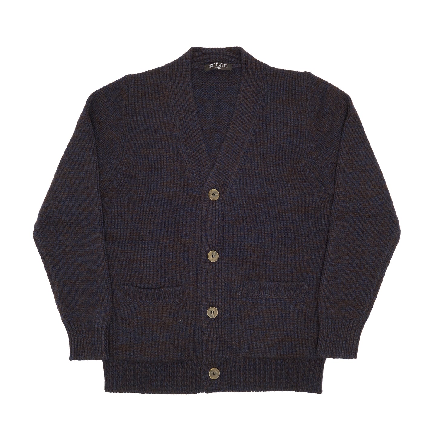 Navy Cashmere Cardigan