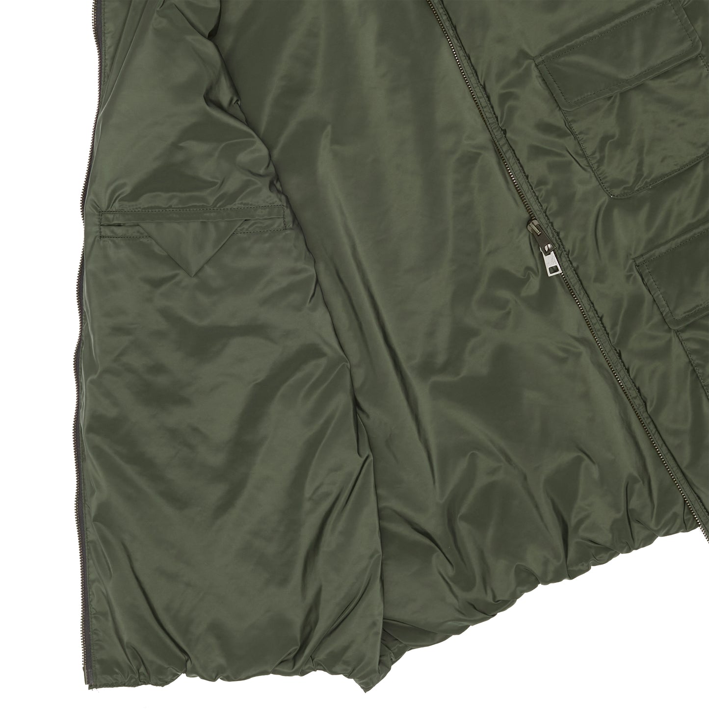 Olive Nylon Flak Jacket