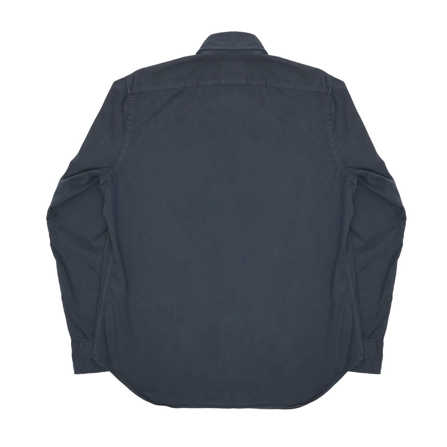 Navy Garment Dyed Twill Shirt