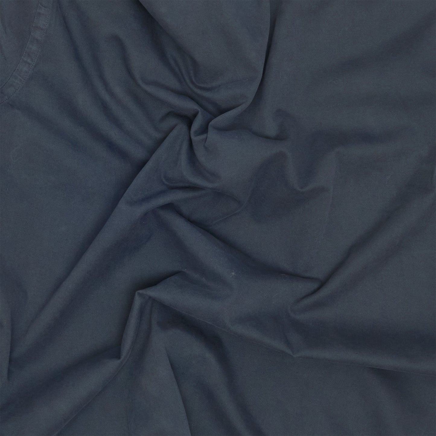 Navy Garment Dyed Twill Shirt