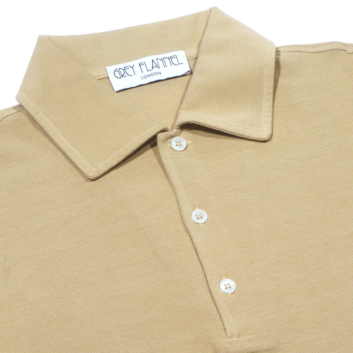 Sand Chiffon Pique Polo S/S