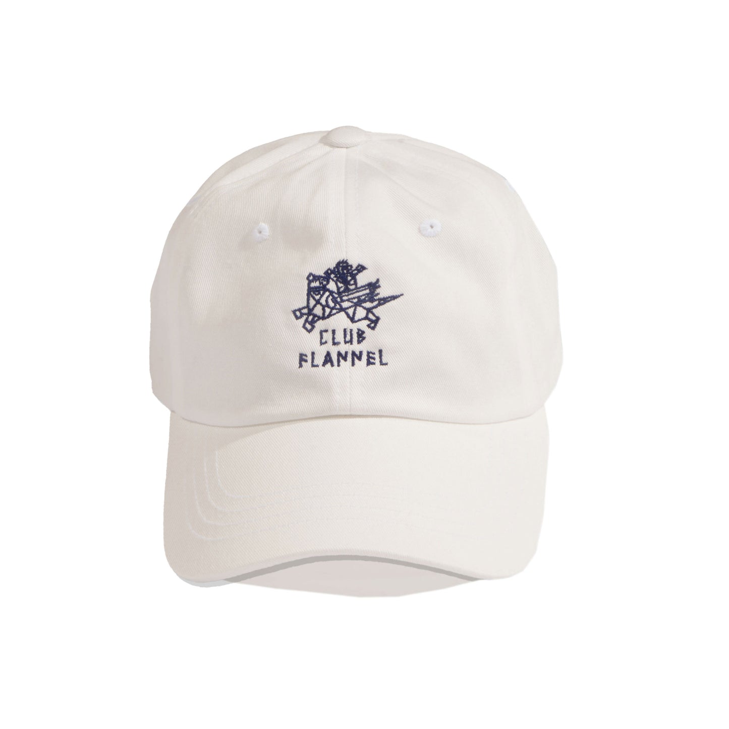 White Club Flannel Core Cap