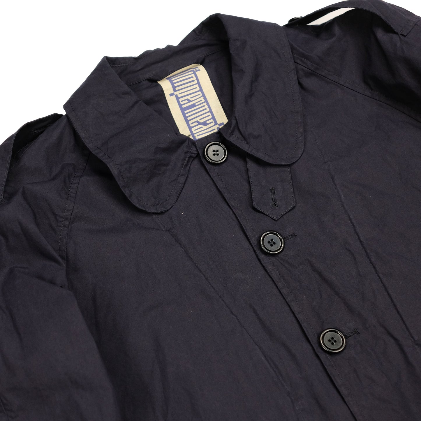 Navy Raglan Dover Trench Coat