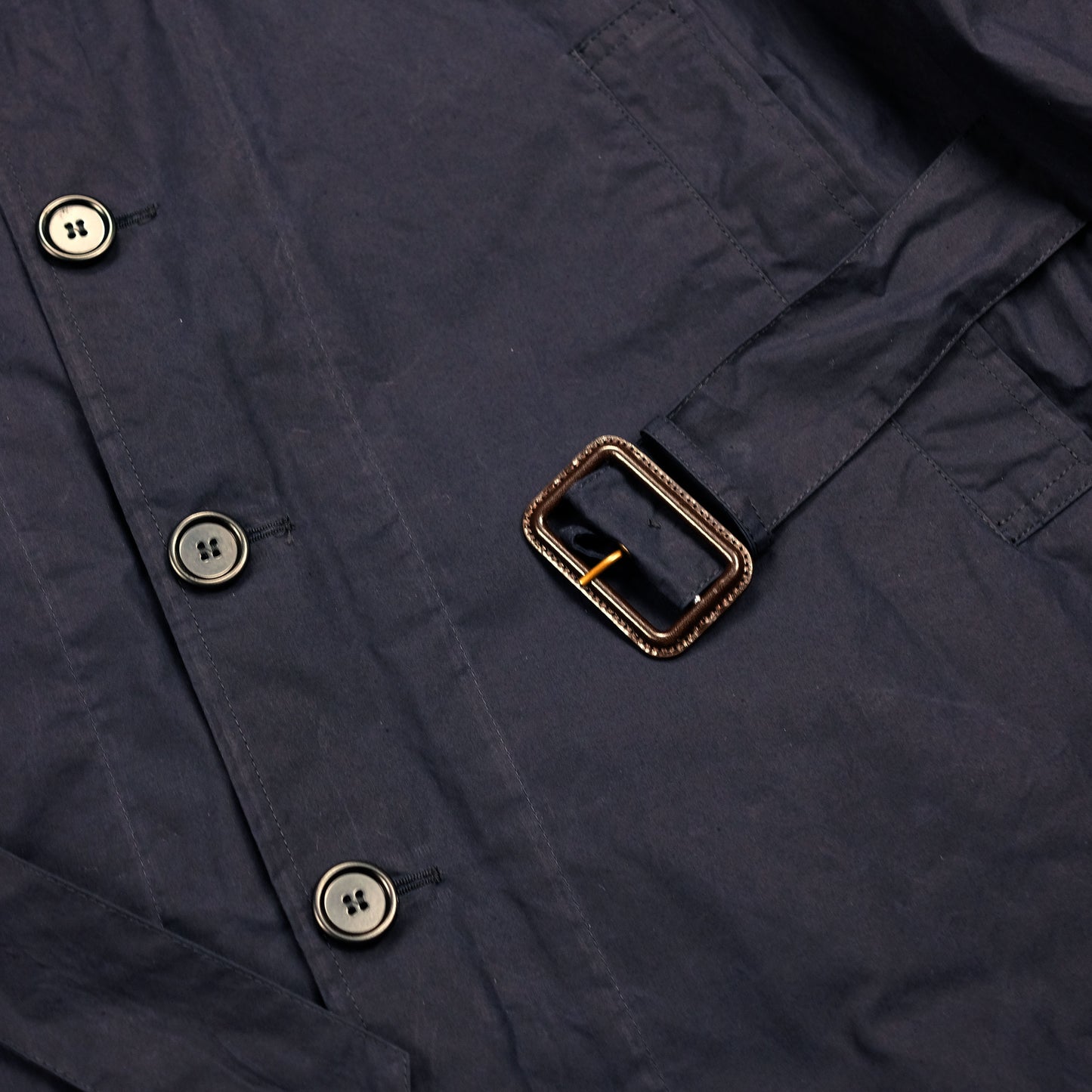Navy Raglan Dover Trench Coat