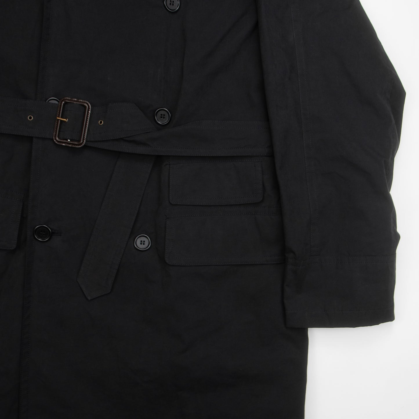 Navy Louis Belted Trench Coat