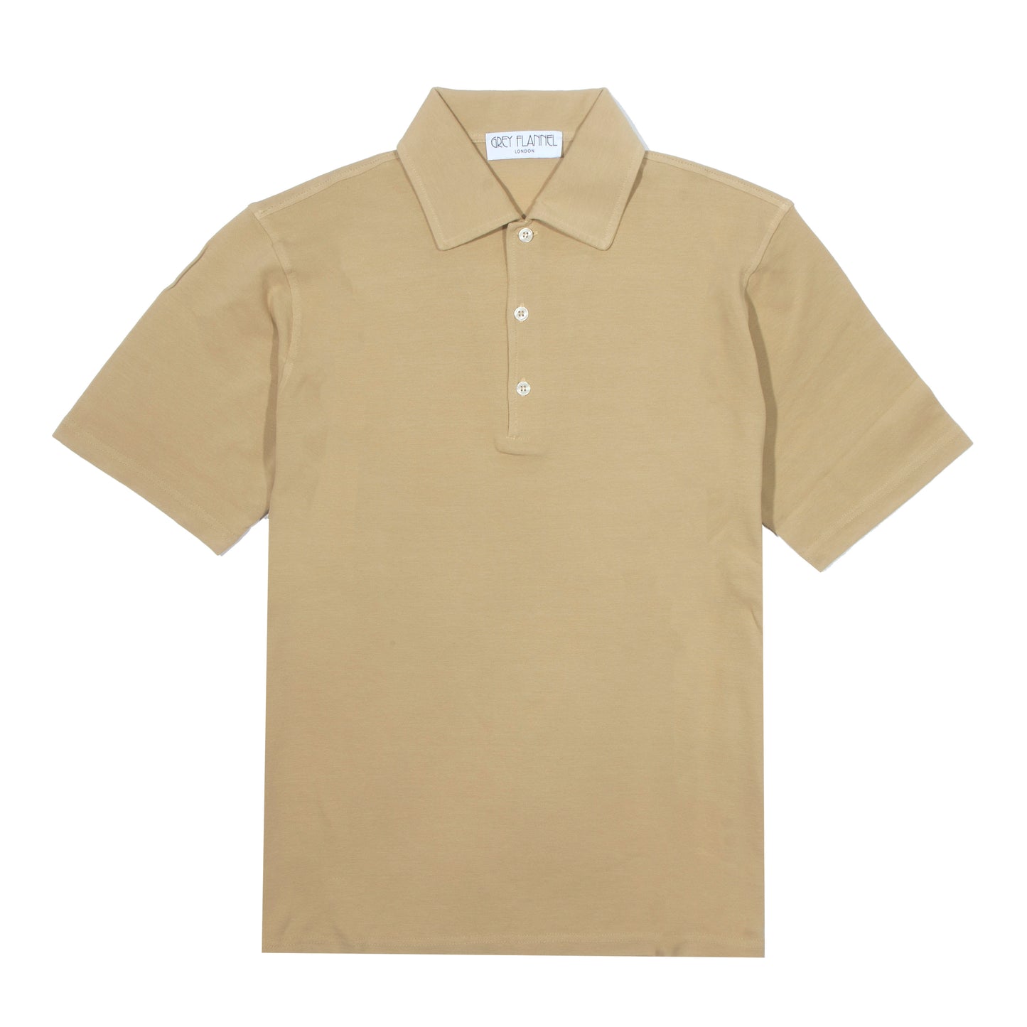 Sand Chiffon Pique Polo S/S