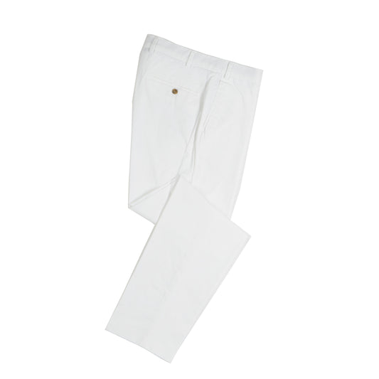 White Cotton Trouser / Parma