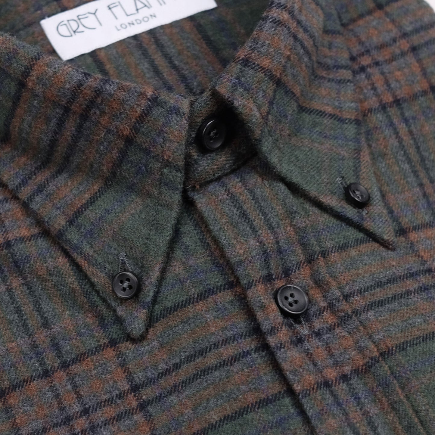 Olive Cotton Flannel Ivy Shirt