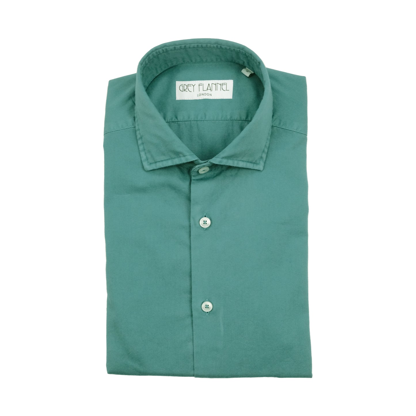 Teal Garment Dyed Twill Shirt