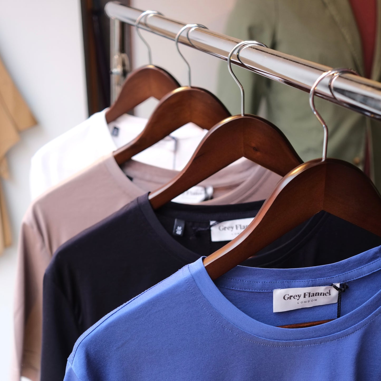 Ink Mercerised Crew Neck T-Shirt