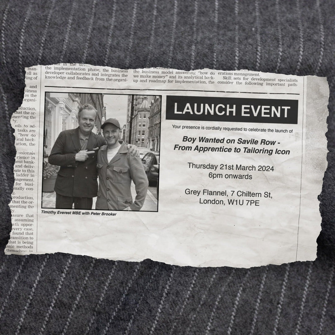 Timothy Everest Book Launch