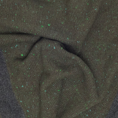 Green Pocket Contrast Sweater