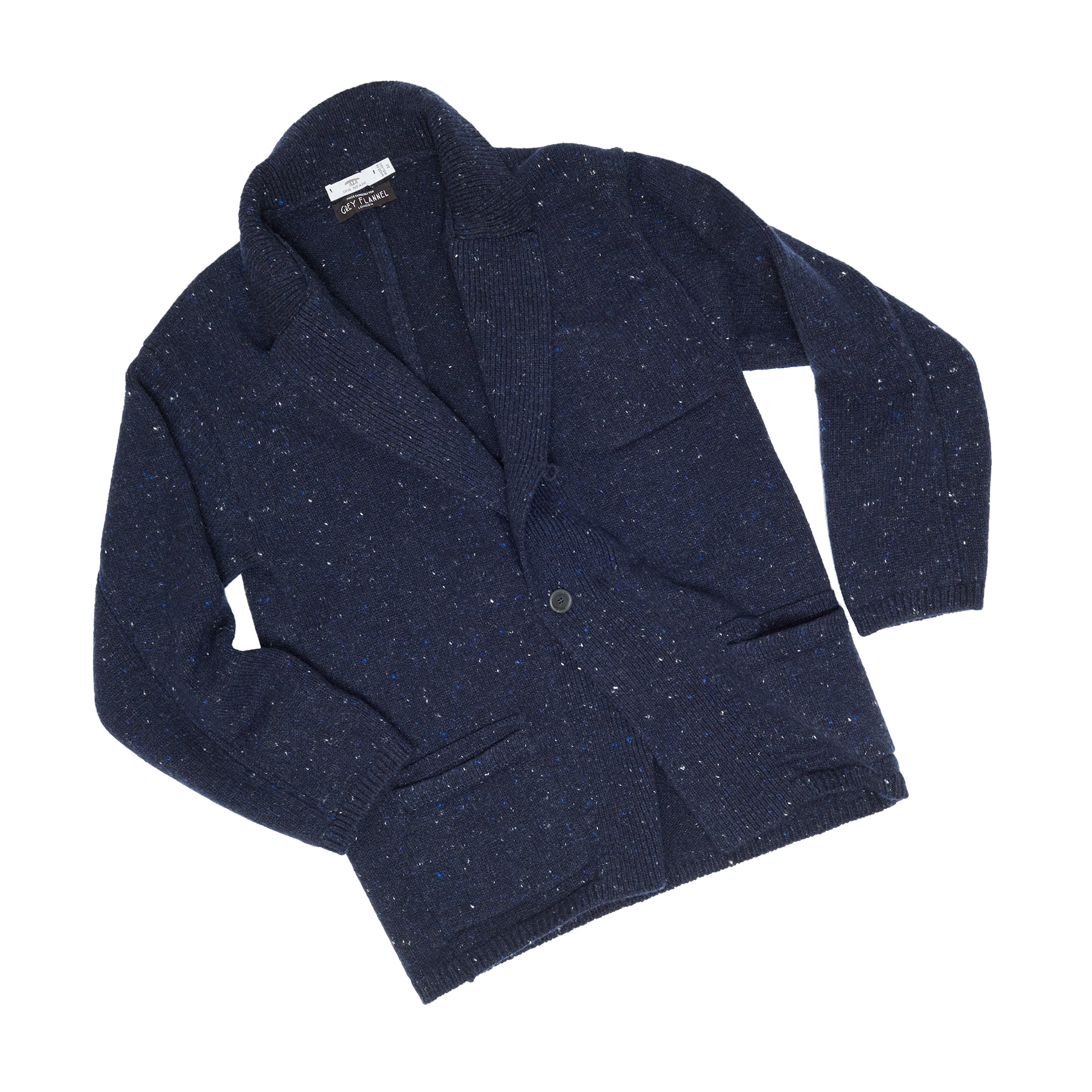 Navy Fleck Relaxed Jacket