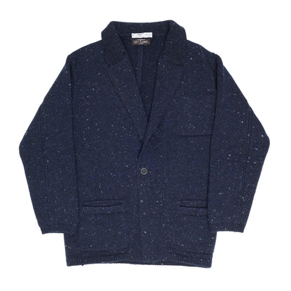 Navy Fleck Relaxed Jacket
