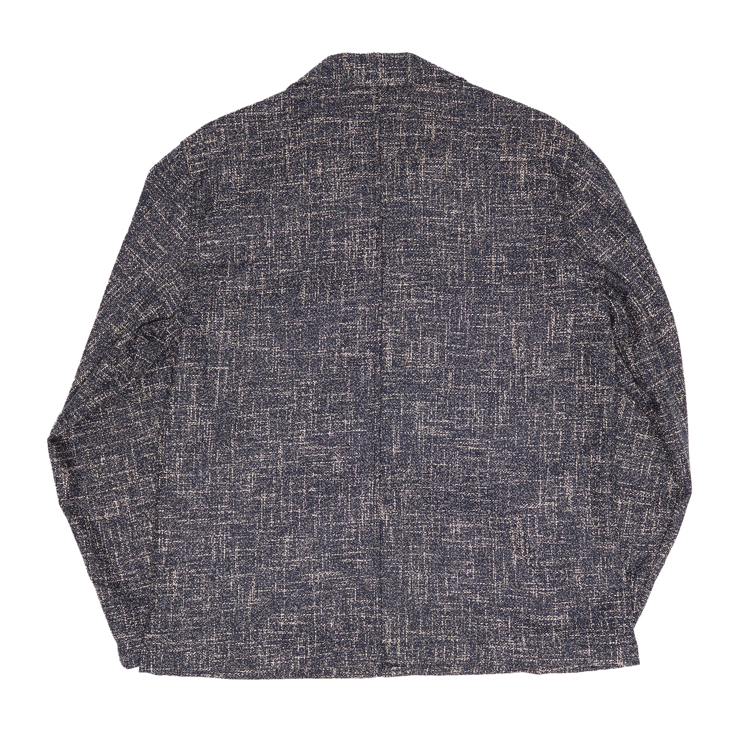Navy Fleck Overshirt
