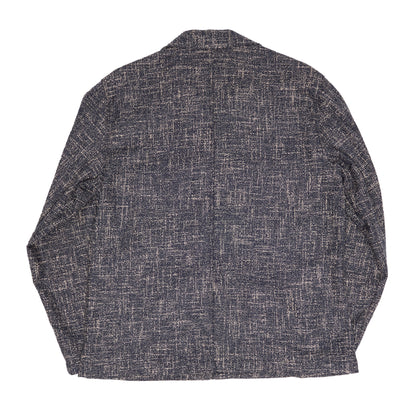 Navy Fleck Overshirt