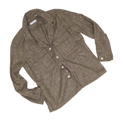Brown Fleck Overshirt