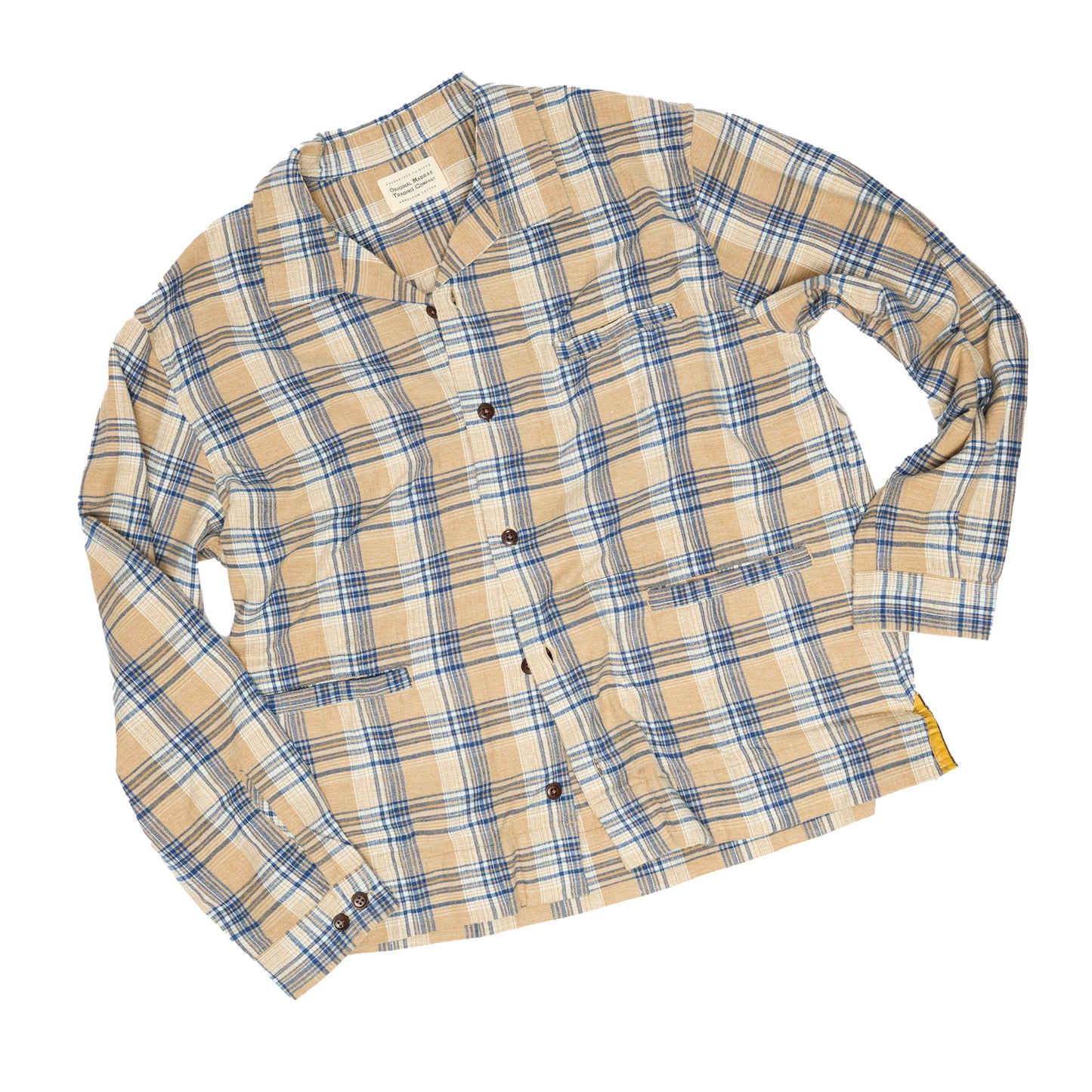 Brushed Raw Organic Yarn / N°178 Camp Collar Long Sleeve Shirt