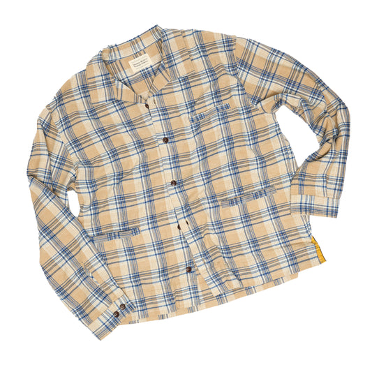 Brushed Raw Organic Yarn / N°178 Camp Collar Long Sleeve Shirt