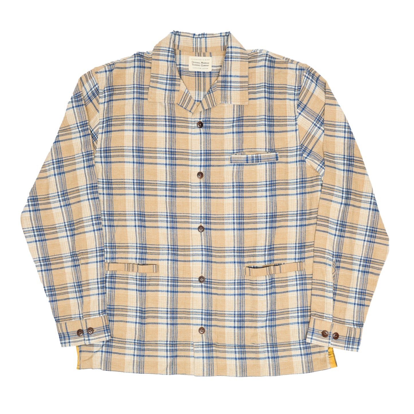 Brushed Raw Organic Yarn / N°178 Camp Collar Long Sleeve Shirt