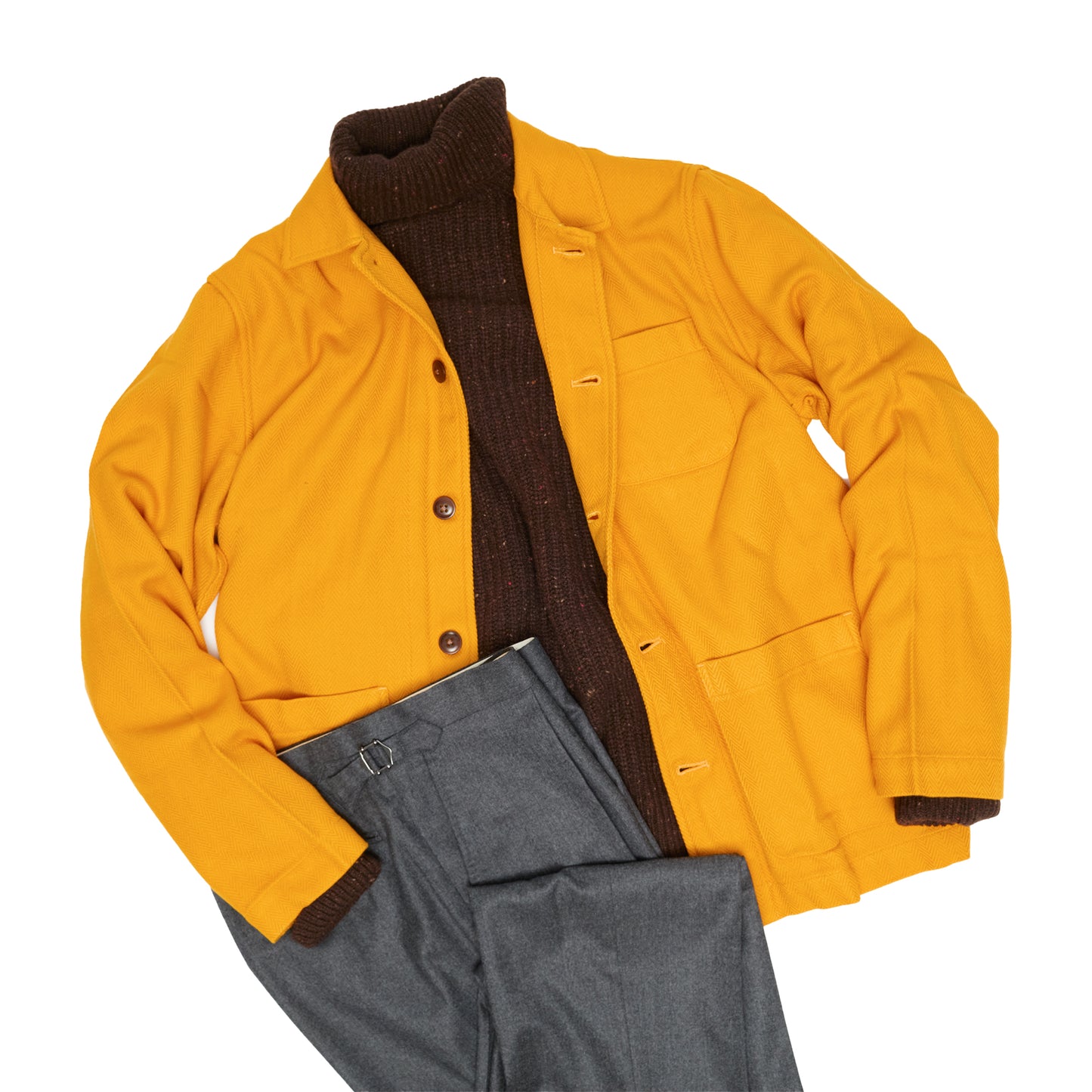 Mustard HBT Weave / N°106 Shirt Jacket