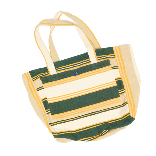 Orange Weft Stripe / N°185 Open-Top Tote Bag