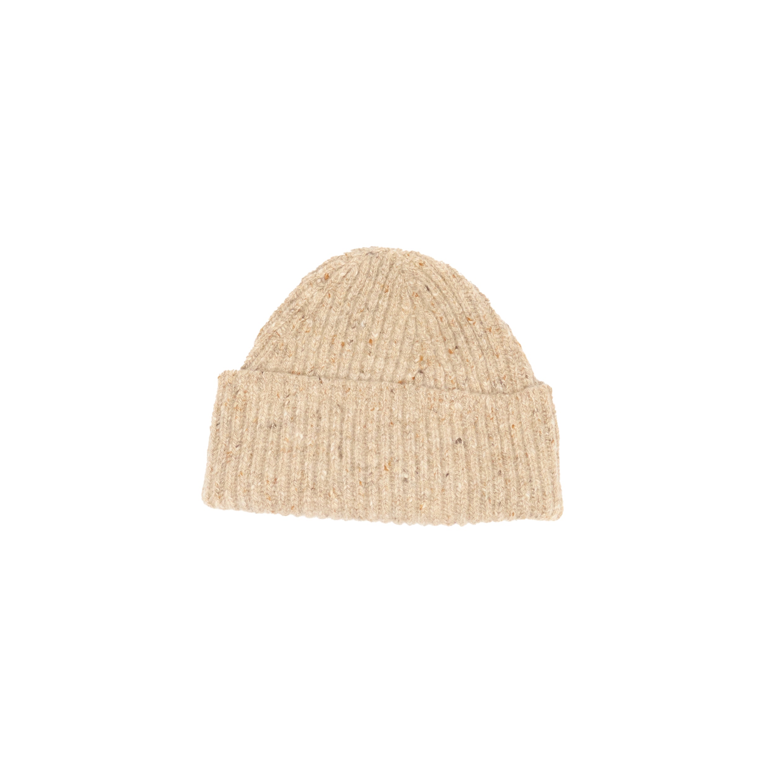 Inis Meáin - Tan Fleck Rib Hat - Made in Ireland – Grey Flannel