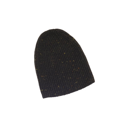 Black Fleck Rib Hat