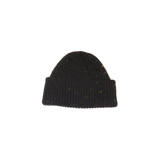Black Fleck Rib Hat