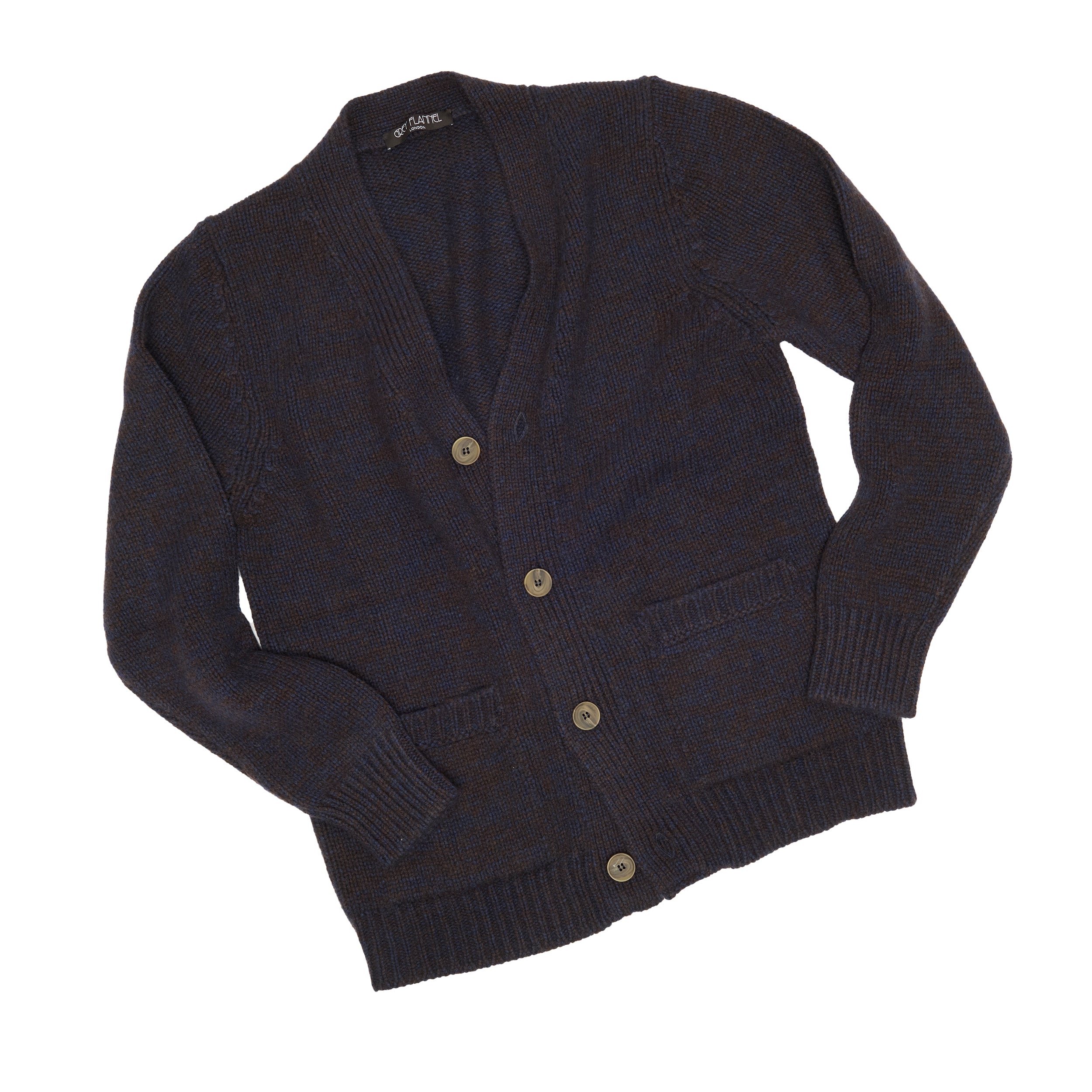 Navy Cashmere Cardigan