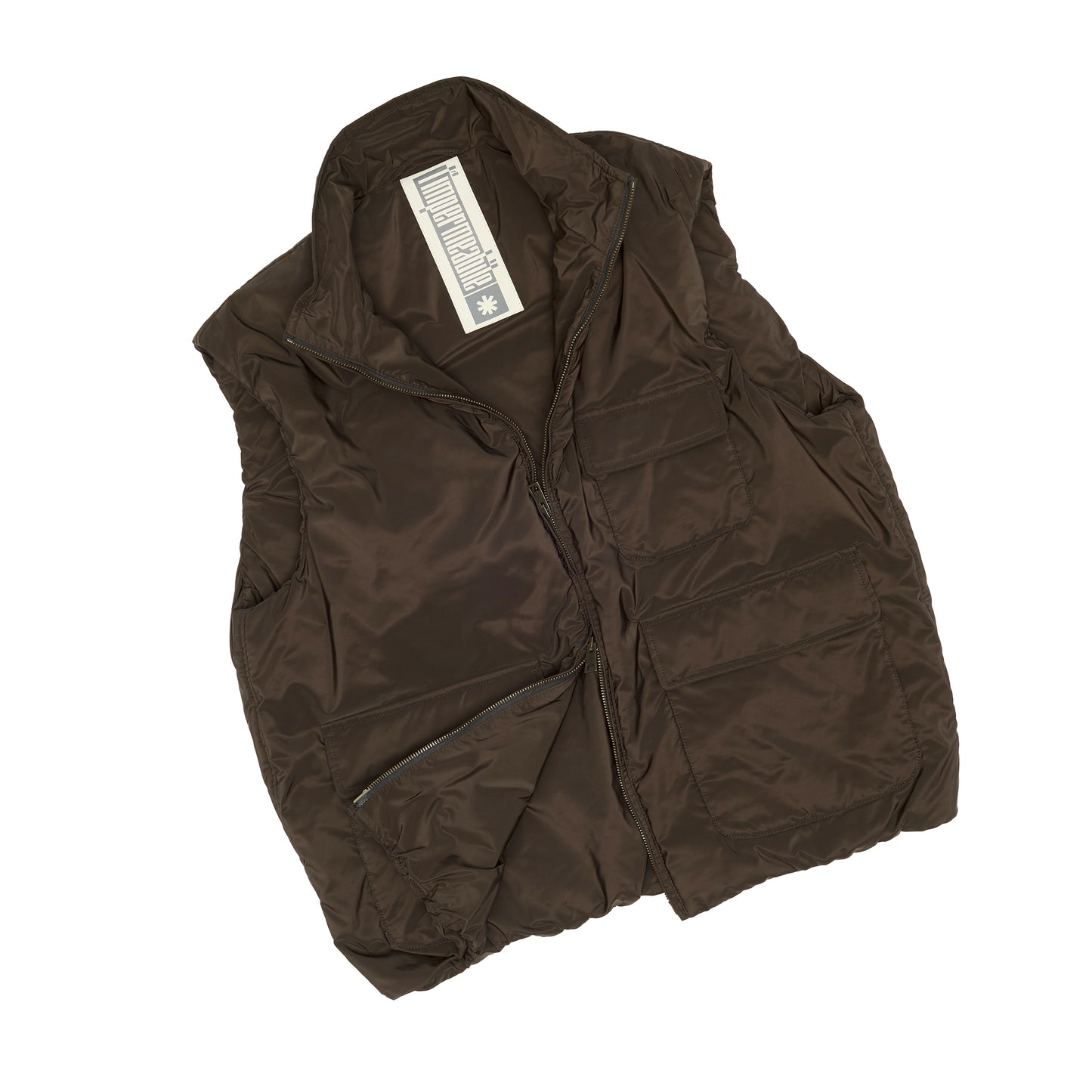Brown Nylon Flak Jacket