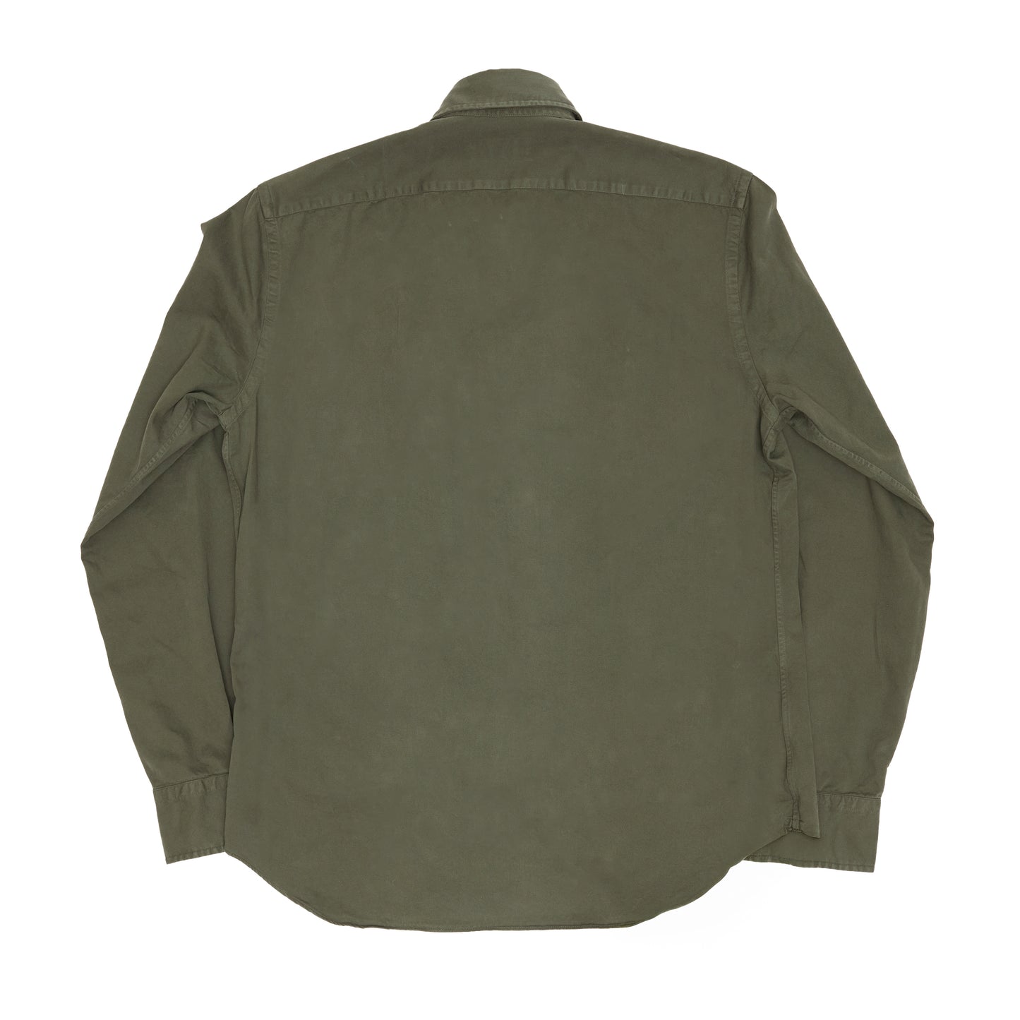 Forest Green Garment Dyed Twill Shirt