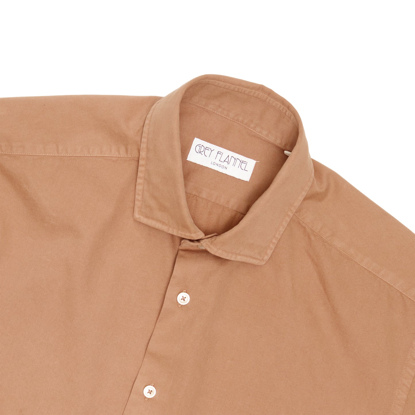 Pecan Garment Dyed Twill Shirt