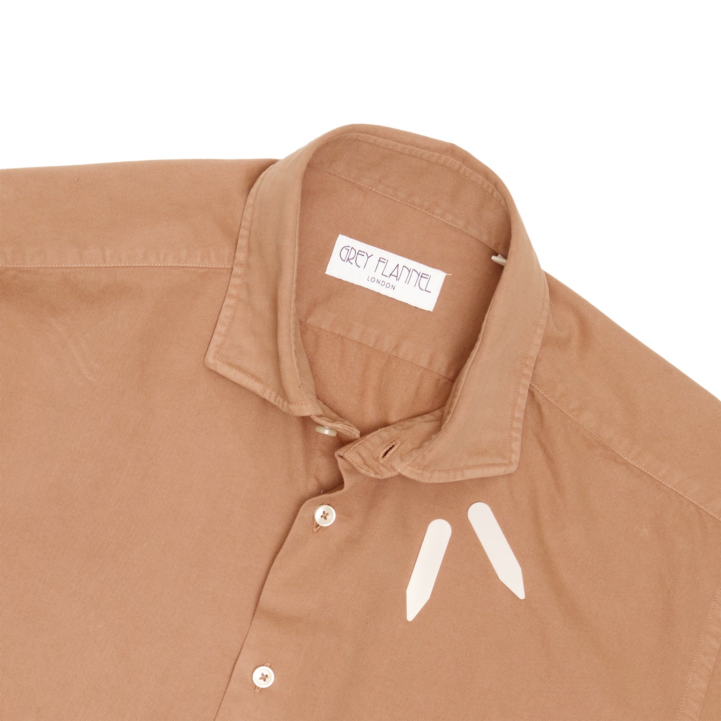Pecan Garment Dyed Twill Shirt