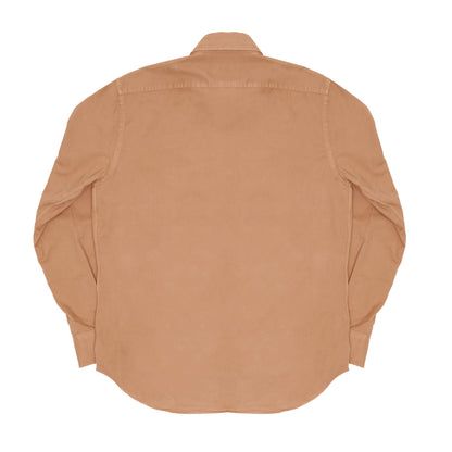 Pecan Garment Dyed Twill Shirt