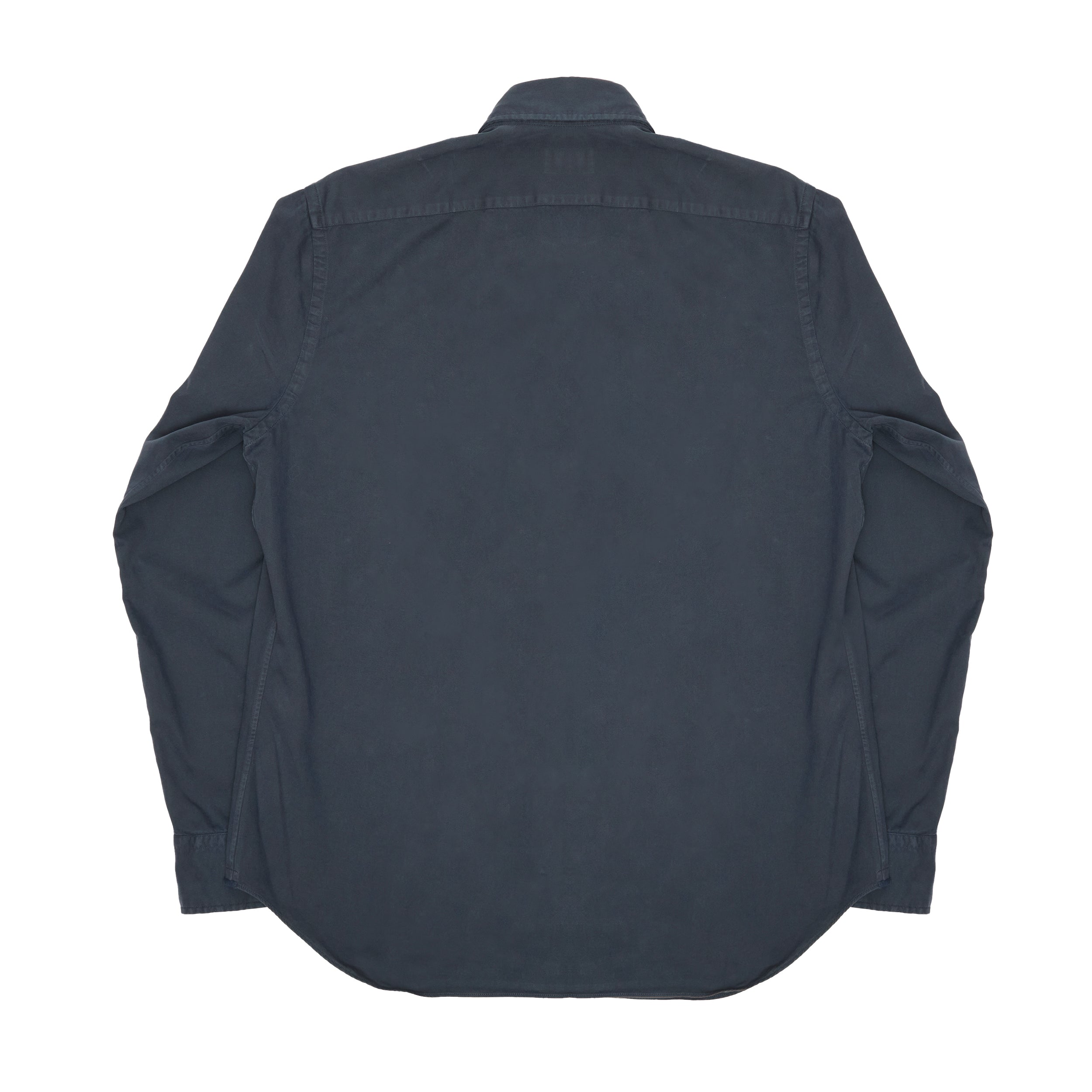 Navy Garment Dyed Twill Shirt