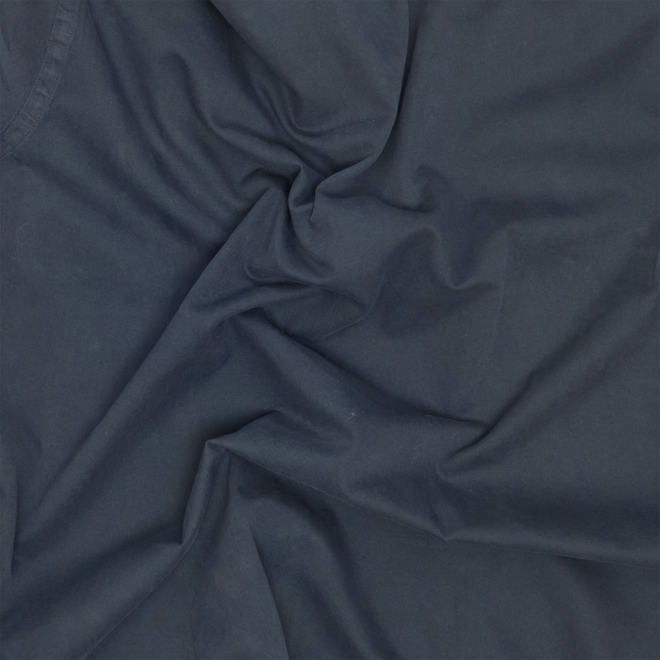 Navy Garment Dyed Twill Shirt