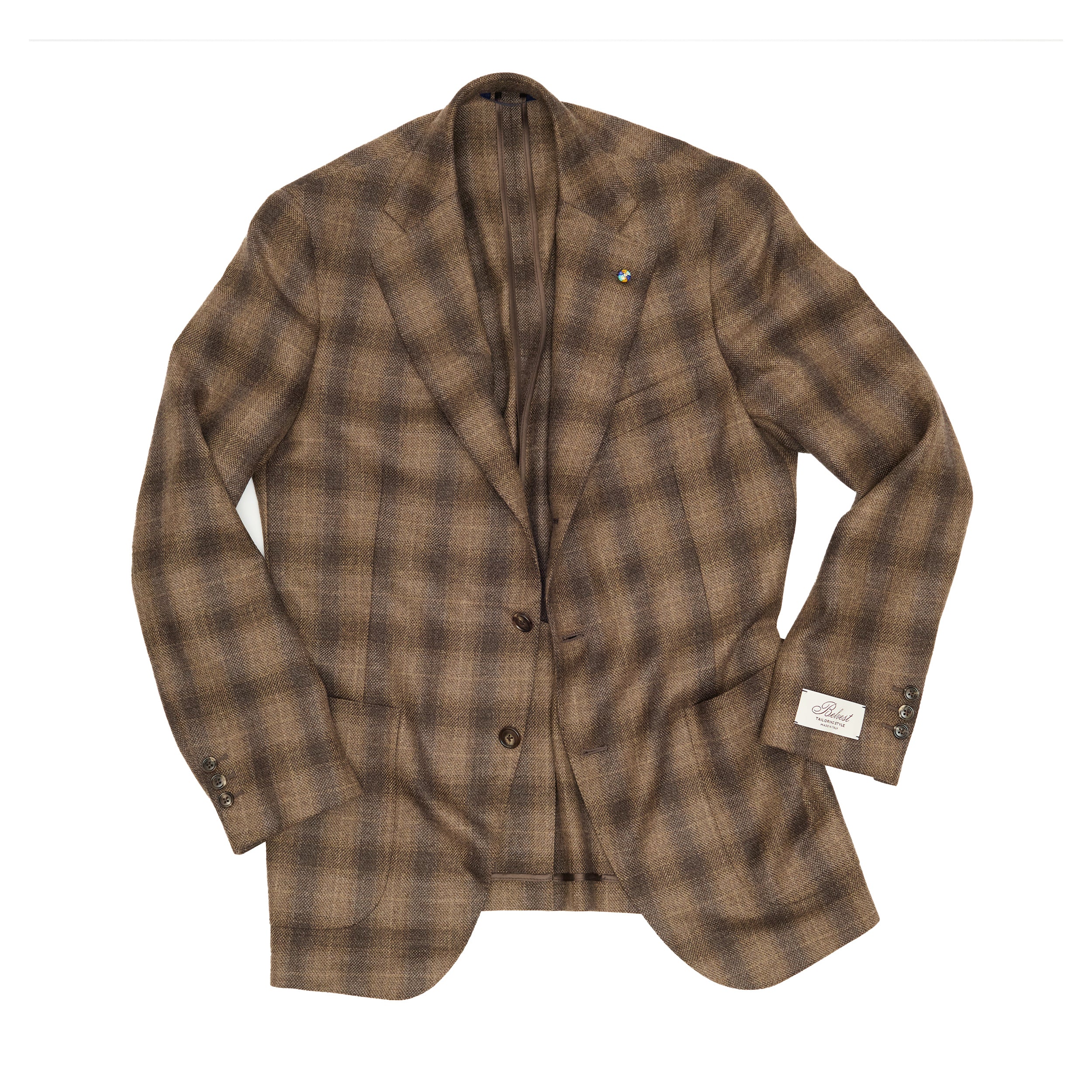 Brown Shadow Plaid Blazer / Jacketinthebox