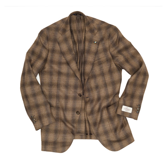 Brown Shadow Plaid Blazer / Jacketinthebox