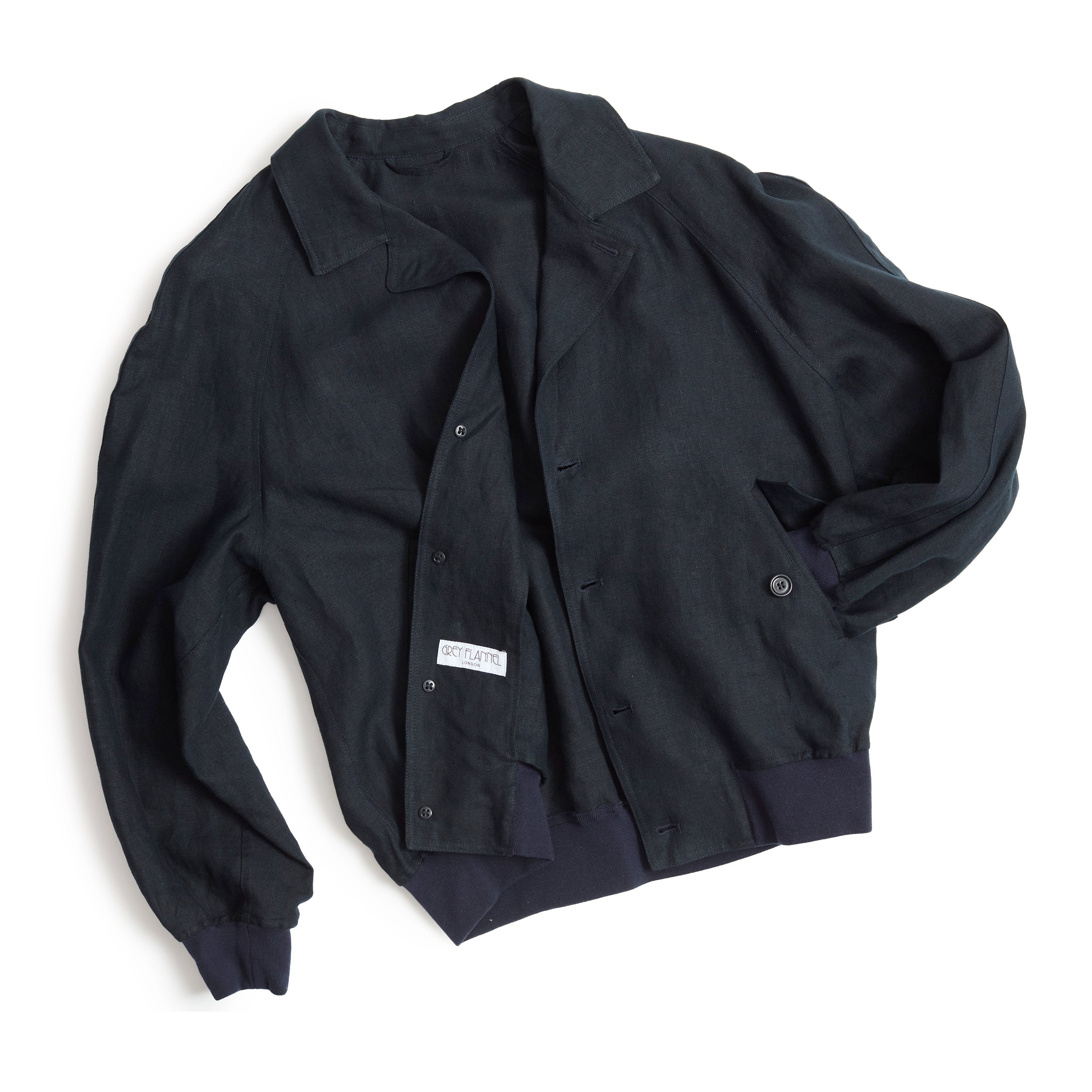 Navy Irish Linen Vale Jacket