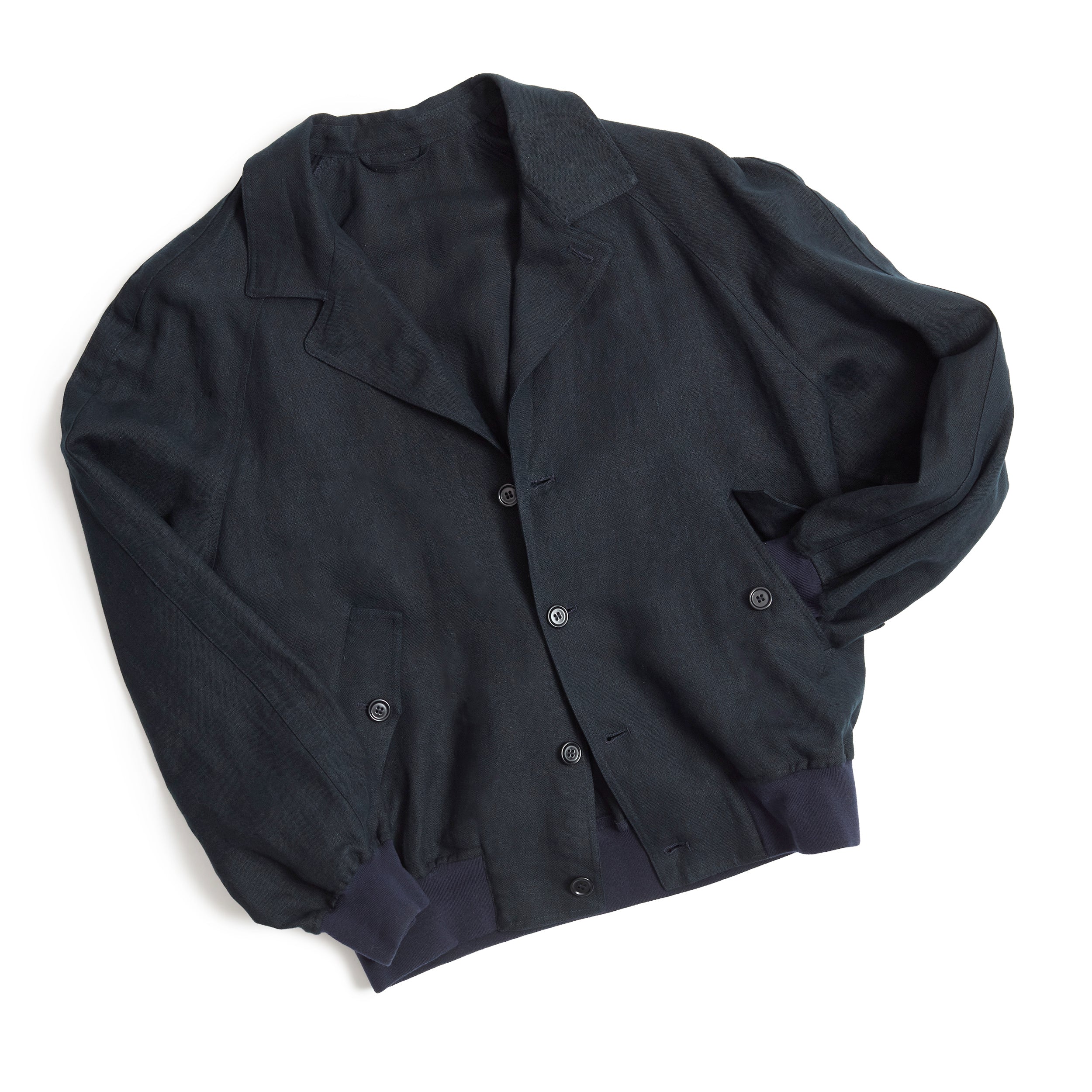 Navy Irish Linen Vale Jacket