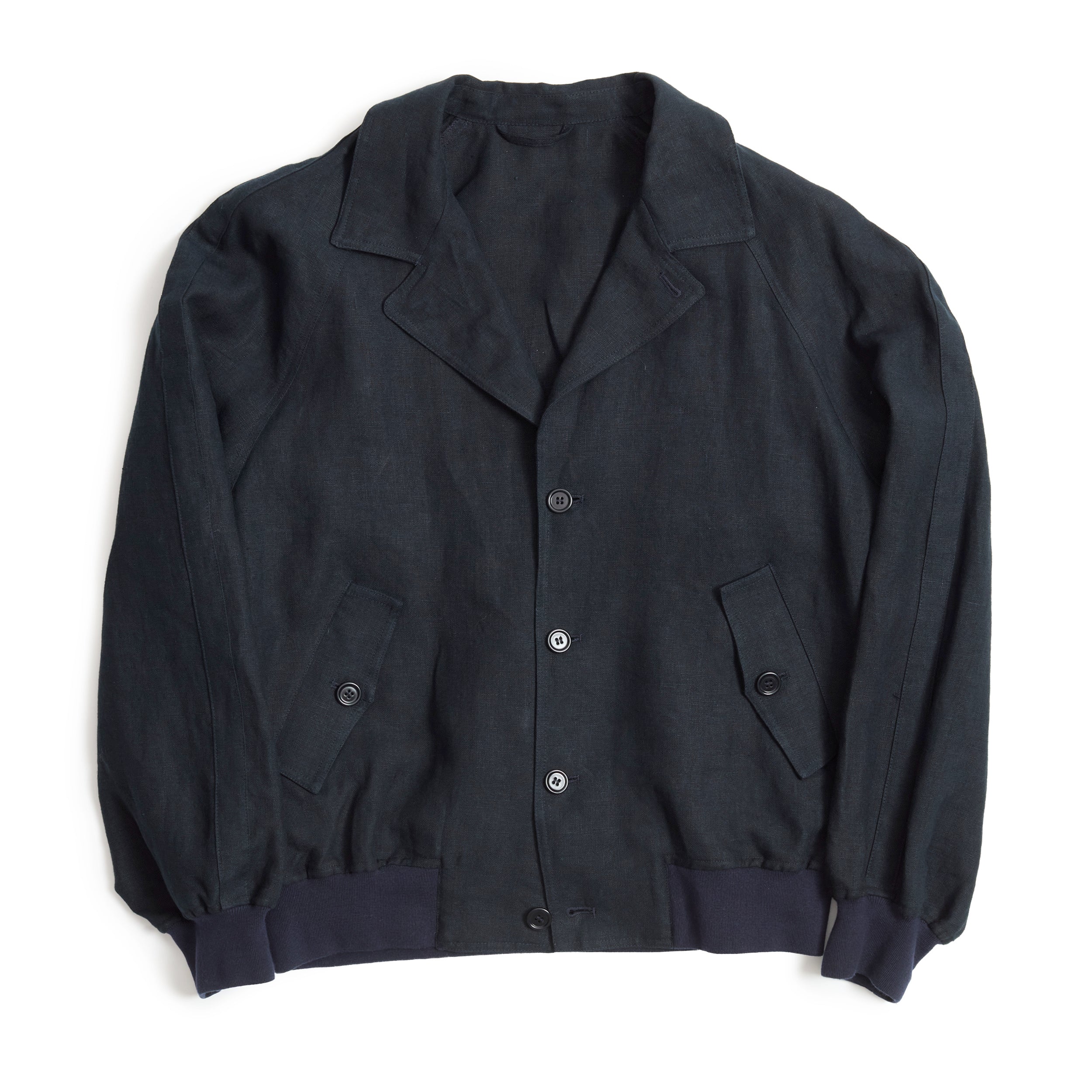 Navy Irish Linen Vale Jacket