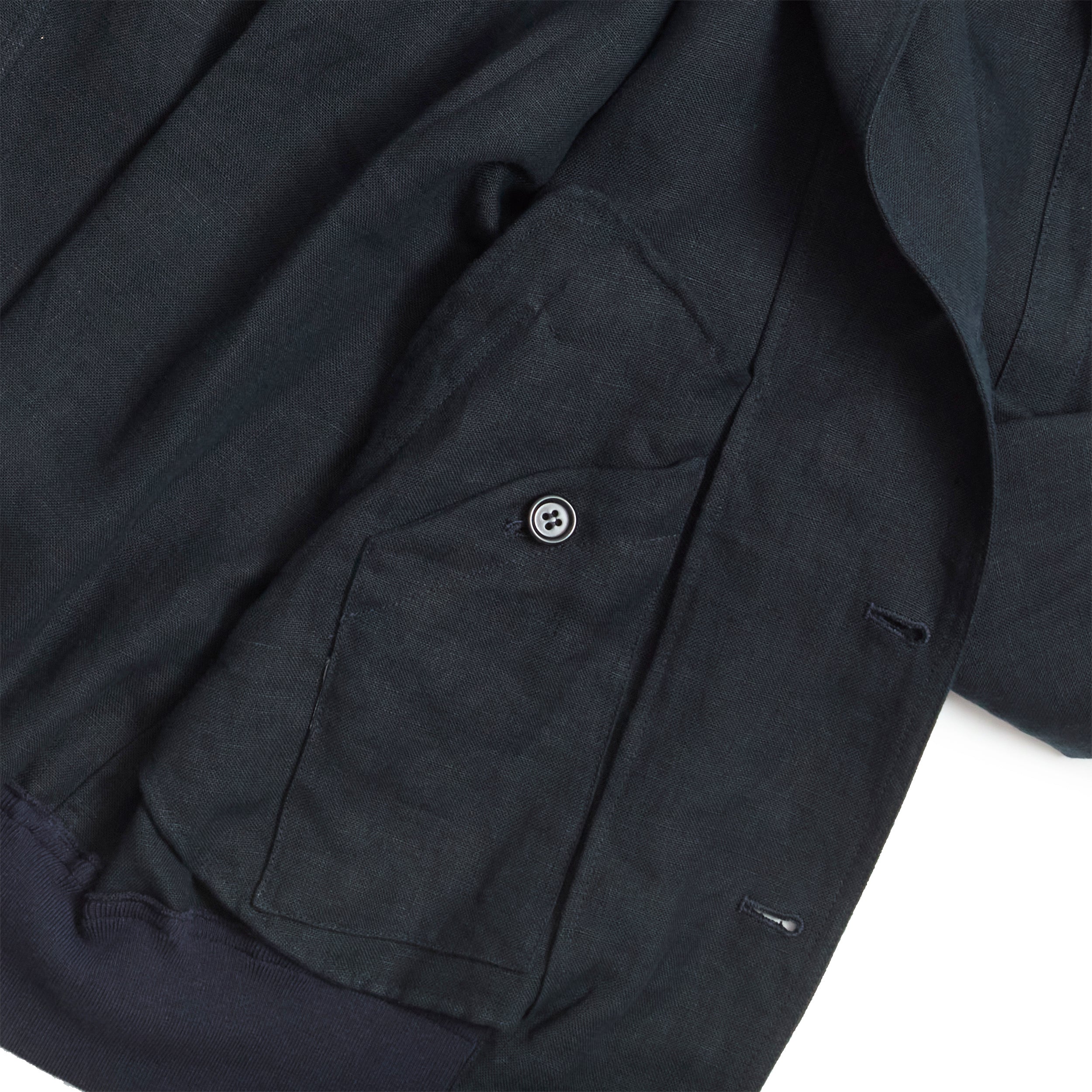 Navy Irish Linen Vale Jacket