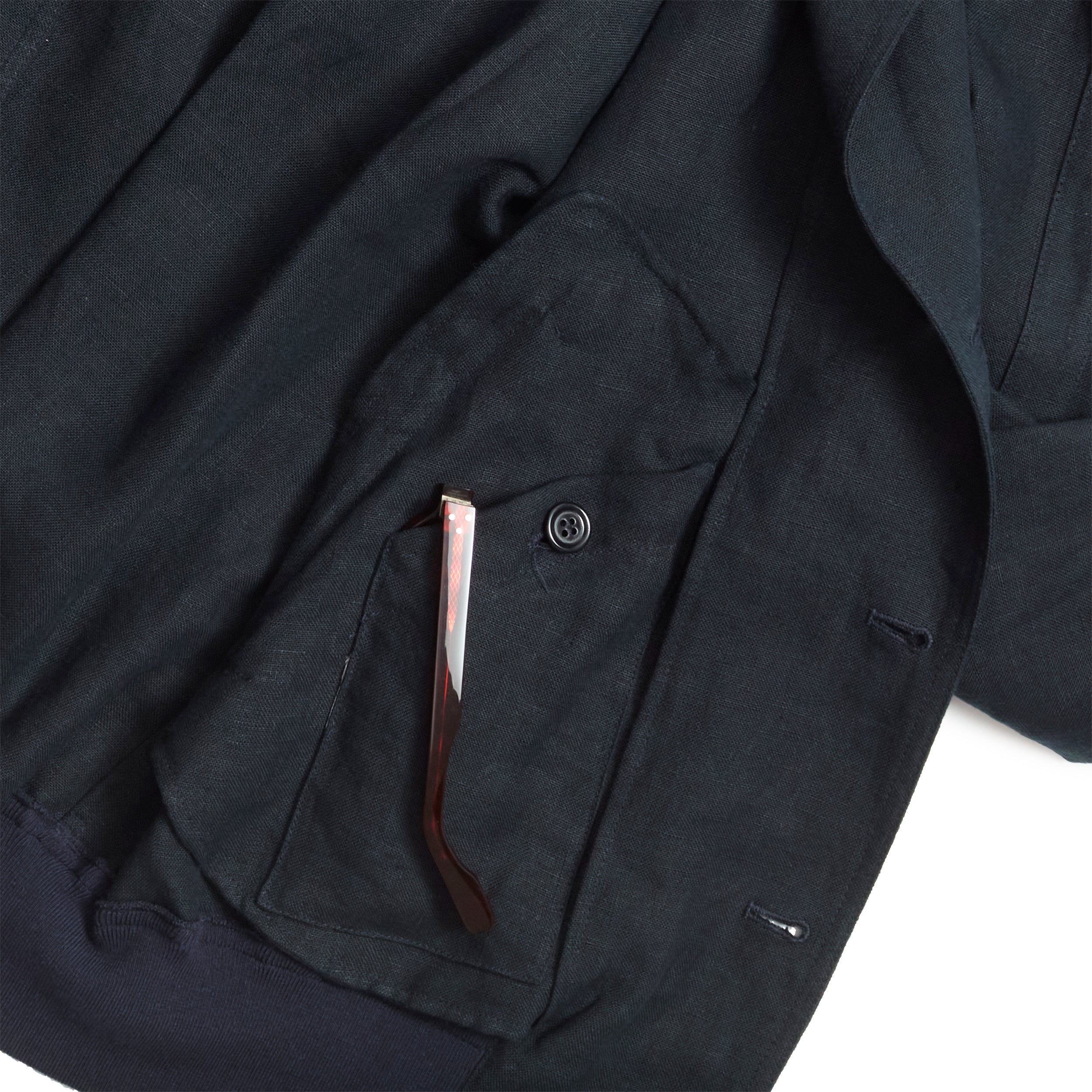 Navy Irish Linen Vale Jacket