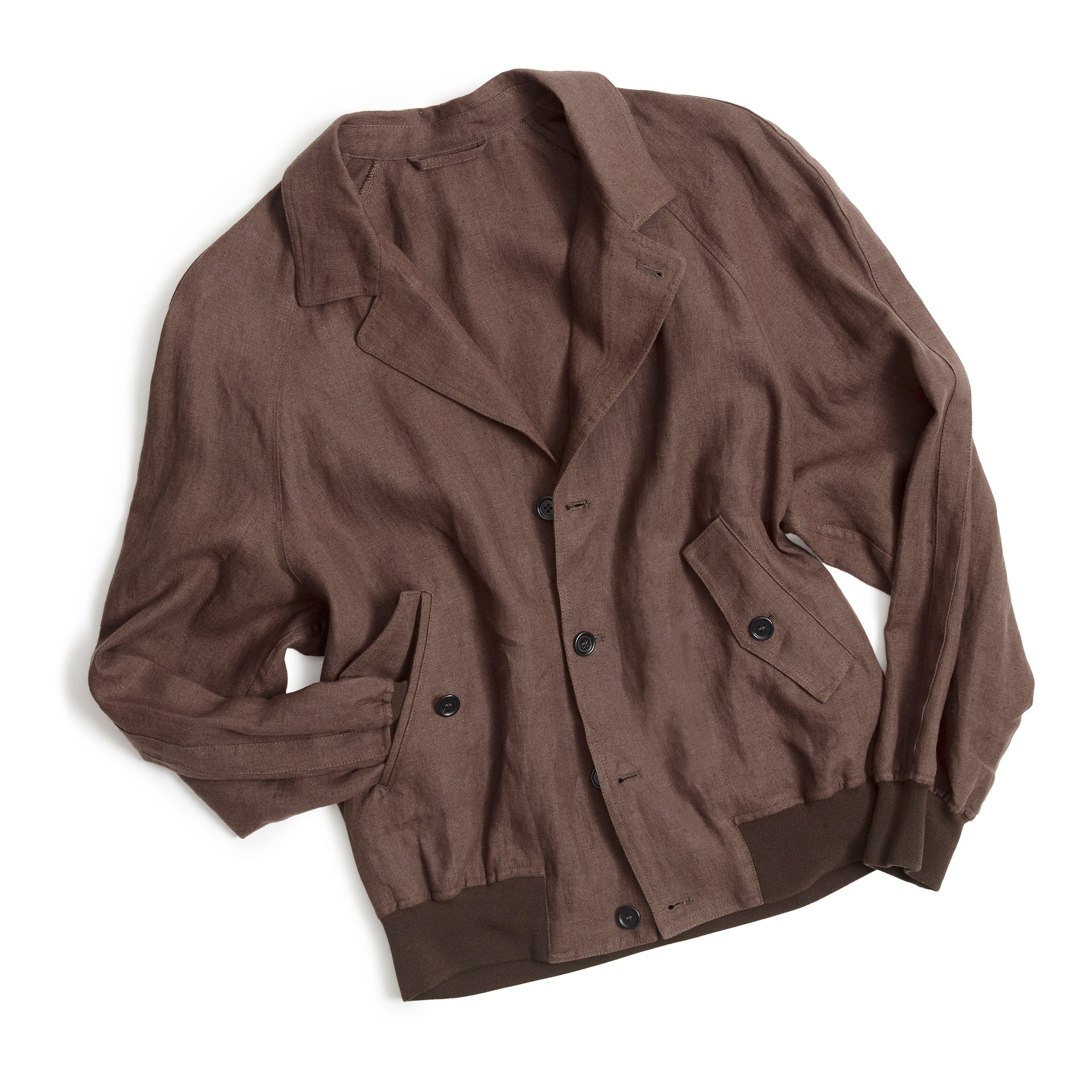Brown Irish Linen Vale Jacket