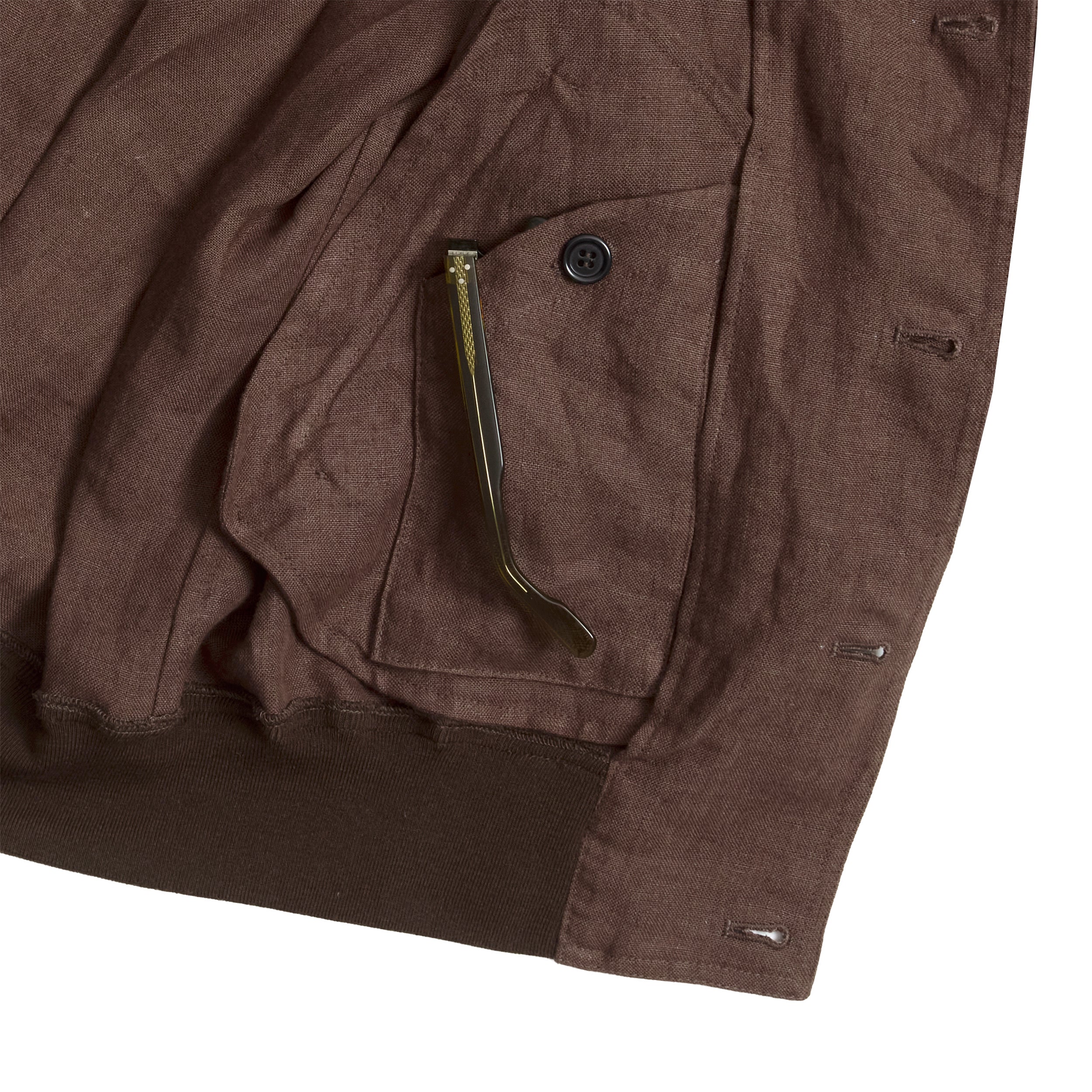 Brown Irish Linen Vale Jacket