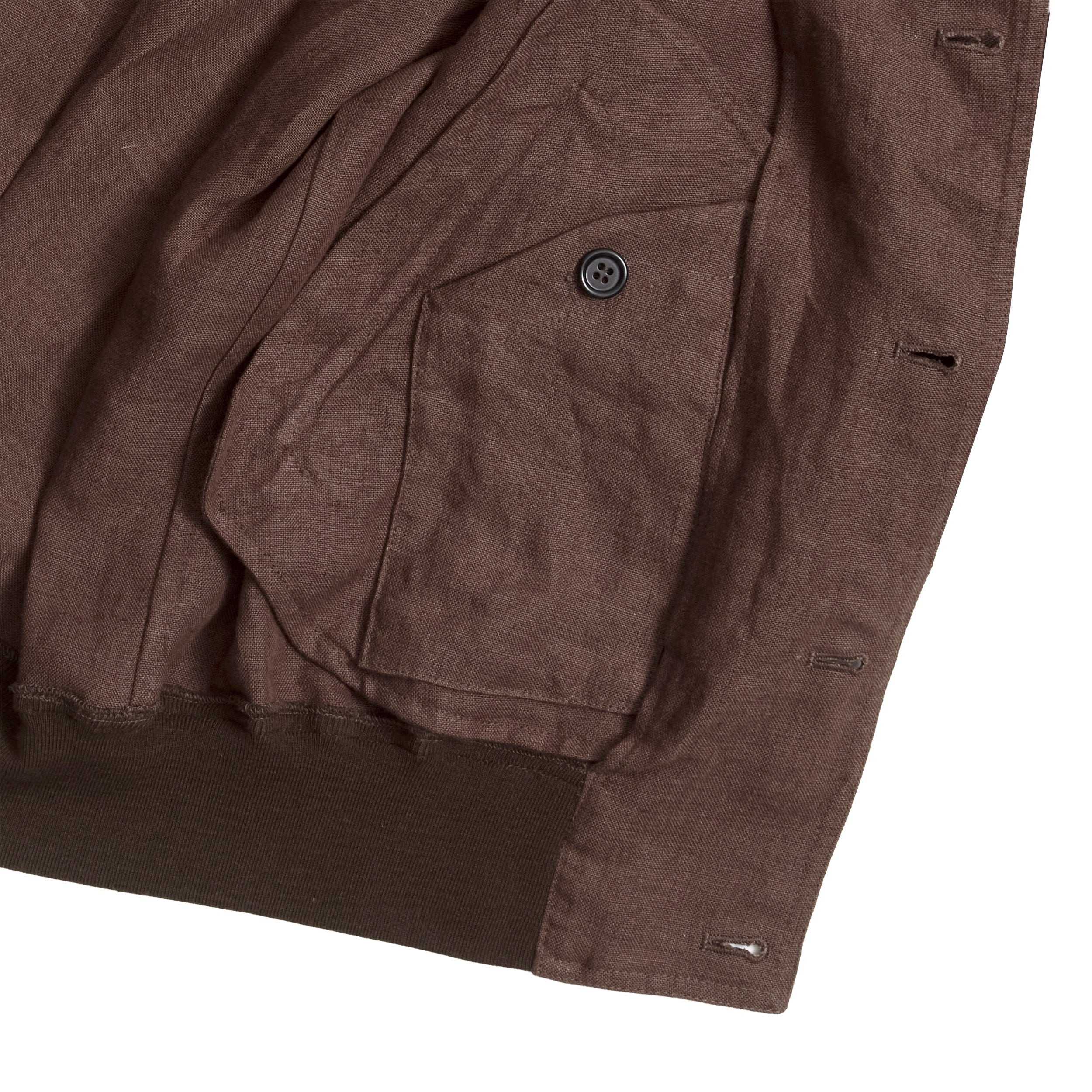 Brown Irish Linen Vale Jacket