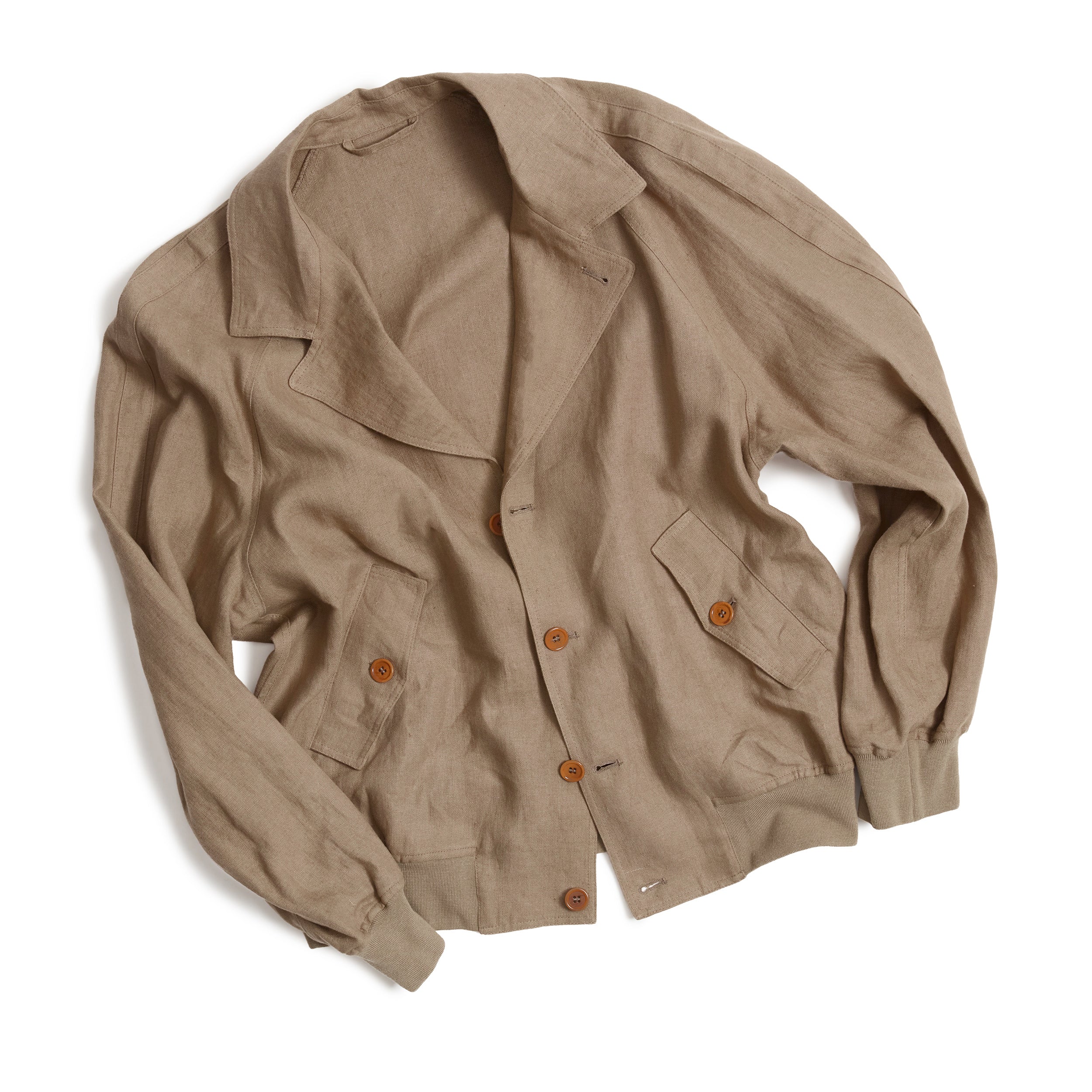 Sand Irish Linen Vale Jacket